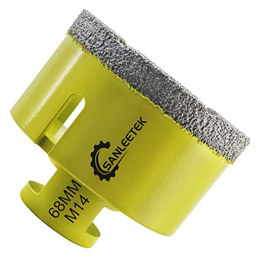 Diamant-Fliesenbohrer 68mm SANLEETEK Vakuumgelötet Diamant-Lochsäge für Keramik Porzellan Marmor Granit M14 Gewinde Diamant-Fliesenbohrer 68mm SANLEETEK Vakuumgelötet Diamant-Lochsäge für Keramik Porzellan Marmor Granit M14 Gewinde von SANLEETEK