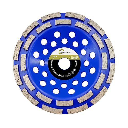 Diamantschleifteller 180mm Doppelreihig Diamantschleiftopf für Polieren und Reinigen Granit Marmor Beton Mauerwerk Kunststein für Winkelschleifer SANLEETEK Diamantschleifteller 180mm Doppelreihig Diamantschleiftopf für Polieren und Reinigen Granit Marmor Beton Mauerwerk Kunststein für Winkelschleifer SANLEETEK von SANLEETEK