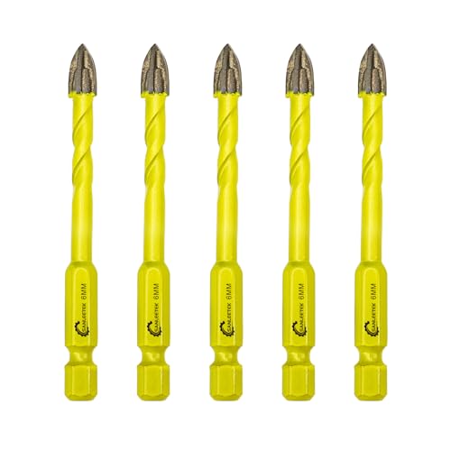 Fliesenbohrer Glasbohrer Set Hartmetallbohrer 5Stücke 6mm Steinbohrer Bohrer Set mit Schnellwechsel Sechskant Schaft für Holz Kunststoff Mauerwerk Keramische Fliesen Beton SANLEETEK Fliesenbohrer Glasbohrer Set Hartmetallbohrer 5Stücke 6mm Steinbohrer Bohrer Set mit Schnellwechsel Sechskant Schaft für Holz Kunststoff Mauerwerk Keramische Fliesen Beton SANLEETEK von SANLEETEK