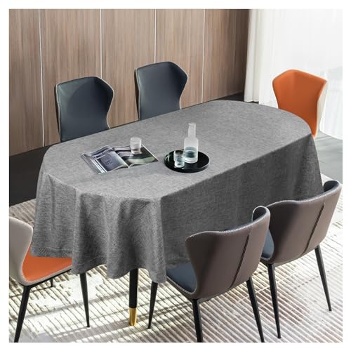 SANLEHAUSE Leinen Tischdecke Grau Oval 155 x 260cm, Handgefertigt Tischtuch, Natürliches Umweltfreundliches Material, Einfarbige Tischdecke, Hohl, klassisches Design SANLEHAUSE Leinen Tischdecke Grau Oval 155 x 260cm, Handgefertigt Tischtuch, Natürliches Umweltfreundliches Material, Einfarbige Tischdecke, Hohl, klassisches Design von SANLEHAUSE