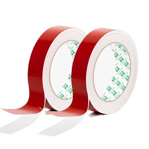 SANLI TAPE 2 Rollen Doppelseitiges Klebeband extra starker Mehrzweck Schaumstoff Montageklebeband, Schaumklebeband Geeignet für Schilder, Fotorahmen, Autozubehör, raue Untergründe SANLI TAPE 2 Rollen Doppelseitiges Klebeband extra starker Mehrzweck Schaumstoff Montageklebeband, Schaumklebeband Geeignet für Schilder, Fotorahmen, Autozubehör, raue Untergründe von SANLI TAPE
