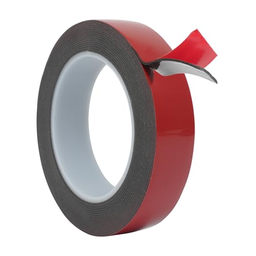 SANLI TAPE Doppelseitiges Klebeband Extra Stark Multifunktionales Montageband klebestreifen Wasserfest Hochtemperaturbeständig Doppelklebeband für Auto, Elektronik, Hergestellt, Wohn (25mm x 5m) von SANLI TAPE