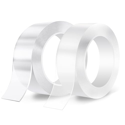 SANLI TAPE Doppelseitiges Klebeband Extra Stark Nano Klebebänder Transparent Ablösbar Klebestreifen Spurloses Wiederverwendbares Klebeband für Teppich, Fotorahmen, Küche (1mmx3cmx6m & 2mmx3cmx3m) SANLI TAPE Doppelseitiges Klebeband Extra Stark Nano Klebebänder Transparent Ablösbar Klebestreifen Spurloses Wiederverwendbares Klebeband für Teppich, Fotorahmen, Küche (1mmx3cmx6m & 2mmx3cmx3m) von SANLI TAPE