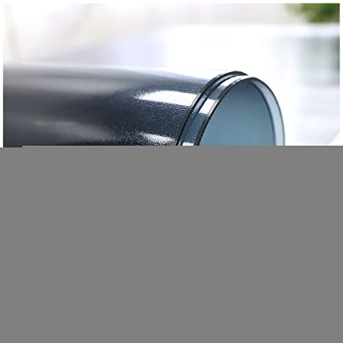 Tischdecke Transparent PVC-Tischschutz, Tischschutzfolie Wasserdicht,ölbeständig Schutztischdecke, füR Esstisch Und Schreibtisch, Matte Texture Black (Größe:50x85cm/19.7x33.4in,Dicke:1.3mm) von SANNAS