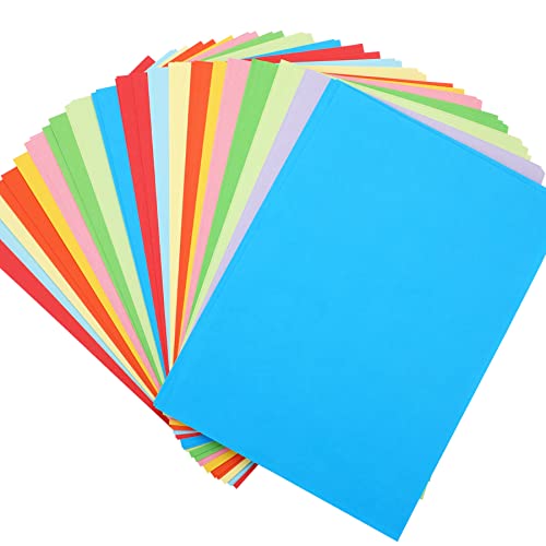 SANNIX 200 Blatt A4 10 Farben Buntes Papier, Farbiges Papier Faltpapier, Tonpapier A4 Bunt, Farbigen Kopierpapier Papier, Buntpapier, für DIY Kinder Origami und Bastelprojekte (21,1 x 29,7 cm) von SANNIX