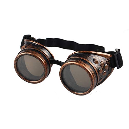 SANON Vintage viktorianische Steampunk Brille, Unisex Brille, Vintage Stil Steampunk Gothic Stil Brille, Schweißen Punk Brillen von SANON