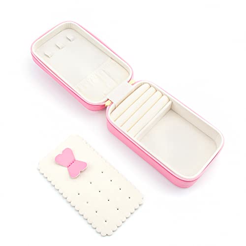 SANQIANWAN Klein Schmuckkästchen Schmuckkästchen Damen Schmuckkoffer Reise Schmuckaufbewahrung Schmuckbox Damen Schmuckschatulle für Ringe,Ohrringe,Halskette,Armbanduhr (Rosa) SANQIANWAN Klein Schmuckkästchen Schmuckkästchen Damen Schmuckkoffer Reise Schmuckaufbewahrung Schmuckbox Damen Schmuckschatulle für Ringe,Ohrringe,Halskette,Armbanduhr (Rosa) von SANQIANWAN