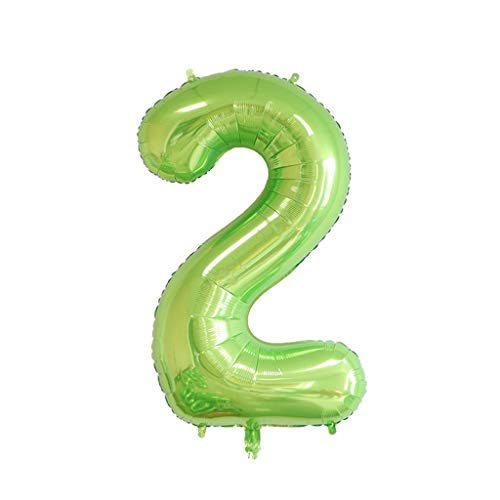 101,6 cm große Folien-Geburtstagsballons Helium Zahlenballon 0-9 Happy Birthday Hochzeit Party Dekorationen Dusche große Figuren Globos Ballon Dekoration Kit 18 von SANRLO