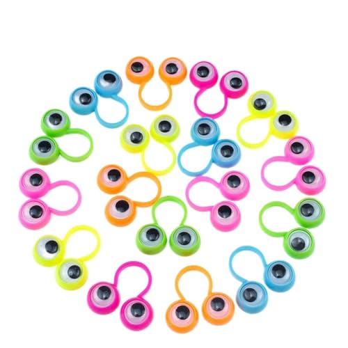 Knuckles 50 x Cartoon-Ringe, Augapfel-, Augen-, Fingerpuppen, Augenringe, Dekoration, Kinder Knuckles 50 x Cartoon-Ringe, Augapfel-, Augen-, Fingerpuppen, Augenringe, Dekoration, Kinder von SANRLO