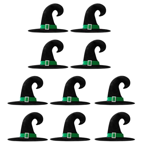 SANRLO 10 Stück Halloween Hexenhut für Kostümpartys Weiche Samt-Zauberer-Kappen für Erwachsene und Jugendliche Cosplay-Zubehör SANRLO 10 Stück Halloween Hexenhut für Kostümpartys Weiche Samt-Zauberer-Kappen für Erwachsene und Jugendliche Cosplay-Zubehör von SANRLO