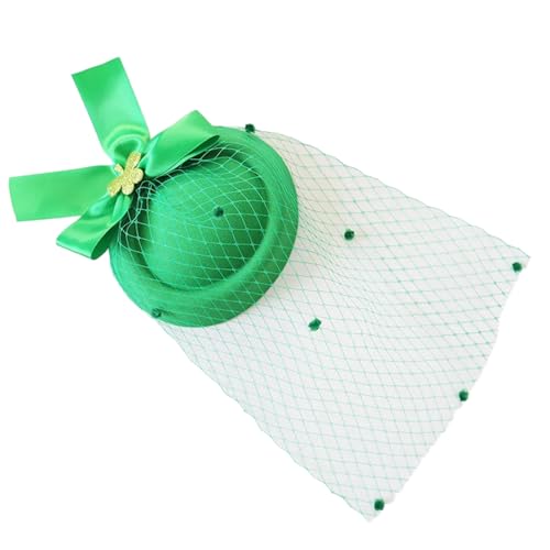 SANRLO Grüner kleiner Netzhut mit Haarspange, Haar-Accessoires für StPatricks-Tag-Festlichkeiten und Kostüm-Verbesserungen, Party-Requisiten SANRLO Grüner kleiner Netzhut mit Haarspange, Haar-Accessoires für StPatricks-Tag-Festlichkeiten und Kostüm-Verbesserungen, Party-Requisiten von SANRLO