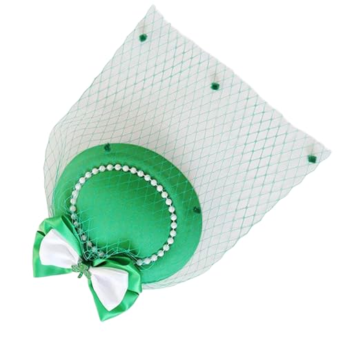 SANRLO Grüner kleiner Netzhut mit Haarspange, Haar-Accessoires für StPatricks-Tag-Festlichkeiten und Kostüm-Verbesserungen, Party-Requisiten SANRLO Grüner kleiner Netzhut mit Haarspange, Haar-Accessoires für StPatricks-Tag-Festlichkeiten und Kostüm-Verbesserungen, Party-Requisiten von SANRLO