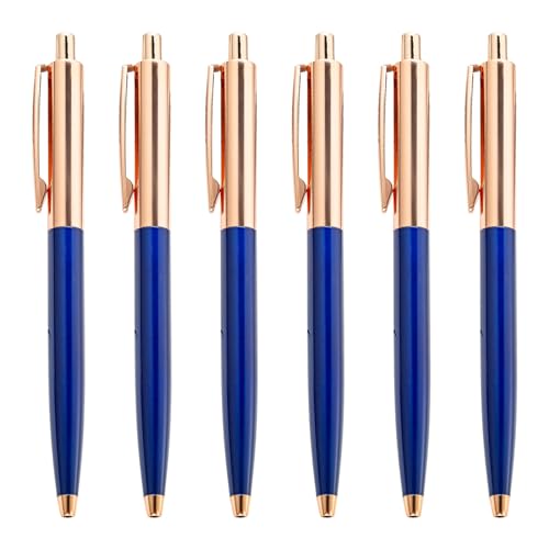 SANRLO R Stifte, Bleistifte und Schreibgeräte, 6 Stück, einziehbarer Kugelschreiber, Büro, Schreibstift, Unterschrift, glattes Schreiben, Gäste-Anmelde-Stift für Hotelempfang von SANRLO