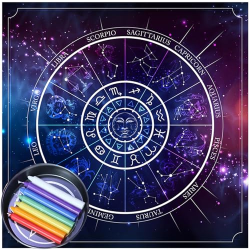 SANRLO Tarots Tisch-Altartuch, metaphysisches Brettspiel, Matte, Wahrsagungen, Altar, Tischdecke, Brettspiel, Tischdecke für Wahrsagungen, Tarotkartentuch SANRLO Tarots Tisch-Altartuch, metaphysisches Brettspiel, Matte, Wahrsagungen, Altar, Tischdecke, Brettspiel, Tischdecke für Wahrsagungen, Tarotkartentuch von SANRLO