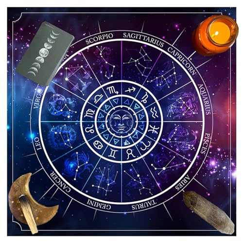 SANRLO Tarots Tisch-Altartuch, metaphysisches Brettspiel, Matte, Wahrsagungen, Altar, Tischdecke, Brettspiel, Tischdecke für Wahrsagungen, Tarotkartentuch SANRLO Tarots Tisch-Altartuch, metaphysisches Brettspiel, Matte, Wahrsagungen, Altar, Tischdecke, Brettspiel, Tischdecke für Wahrsagungen, Tarotkartentuch von SANRLO