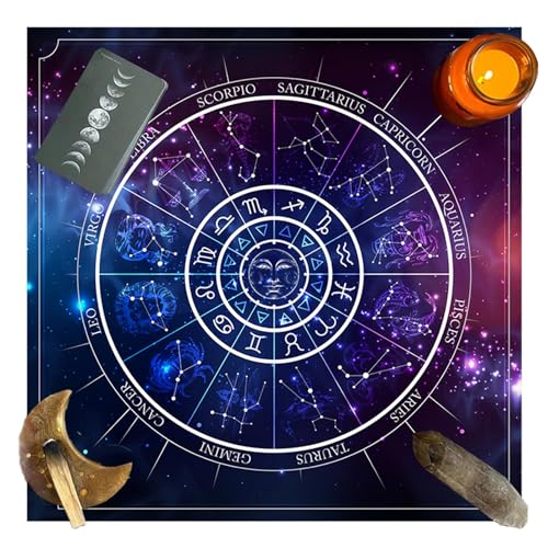 SANRLO Tarots Tisch-Altartuch, metaphysisches Brettspiel, Matte, Wahrsagungen, Altar, Tischdecke, Brettspiel, Tischdecke für Wahrsagungen, Tarotkartentuch SANRLO Tarots Tisch-Altartuch, metaphysisches Brettspiel, Matte, Wahrsagungen, Altar, Tischdecke, Brettspiel, Tischdecke für Wahrsagungen, Tarotkartentuch von SANRLO