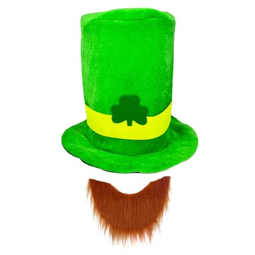 Stabile farbige Materialien, Patricking Day-Kostüme, Mode-Accessoire mit traditionellem grünem Oberteil, Hut und Bart-Design Stabile farbige Materialien, Patricking Day-Kostüme, Mode-Accessoire mit traditionellem grünem Oberteil, Hut und Bart-Design von SANRLO