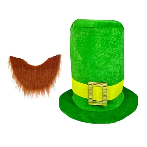 Stabile farbige Materialien, Patricking Day-Kostüme, Mode-Accessoire mit traditionellem grünem Oberteil, Hut und Bart-Design Stabile farbige Materialien, Patricking Day-Kostüme, Mode-Accessoire mit traditionellem grünem Oberteil, Hut und Bart-Design von SANRLO
