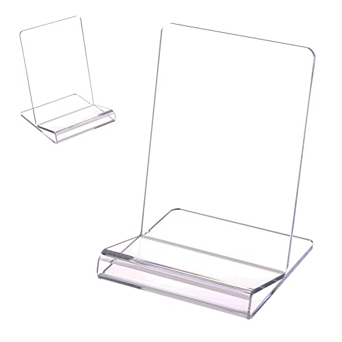 SANRUI Acryl-Staffelei mit 6.9 cm Rand, 2xtransparente Buch-Staffelei-Halter, Display-Ständer für neue Buchveröffentlichungen, Buchständer zum Ausstellen von Tablets, iPad, CDs usw. (A5-Größe) von SANRUI
