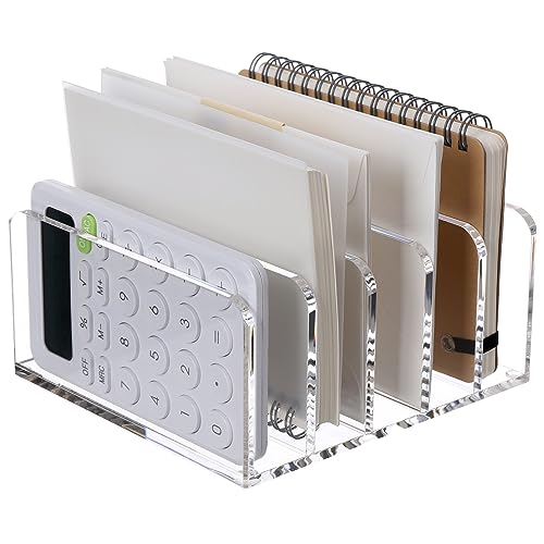 SANRUI Transparenter Schreibtisch-Aktenordner, 5 Fächer, Acryl, Büro-Dokumentensortierer, Postaufbewahrung, multifunktionaler Briefordner, Halter für Büro, Zuhause, Schule, Schreibtisch-Organisation SANRUI Transparenter Schreibtisch-Aktenordner, 5 Fächer, Acryl, Büro-Dokumentensortierer, Postaufbewahrung, multifunktionaler Briefordner, Halter für Büro, Zuhause, Schule, Schreibtisch-Organisation von SANRUI