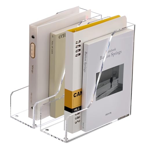 SANRUI Zeitschriftensammler, Schreibtisch-Organizer, transparentes Acryl, vertikaler Aktenordner für Büro, Zuhause, 2 Stück, SD02PCA5 SANRUI Zeitschriftensammler, Schreibtisch-Organizer, transparentes Acryl, vertikaler Aktenordner für Büro, Zuhause, 2 Stück, SD02PCA5 von SANRUI