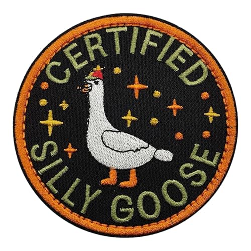 Aufnäher zum Aufnähen, lustige Gans, bestickt, Klettverschluss, für Rucksäcke, Kleidung und Hundegeschirr, niedliche Tier-Meme-Applikation für Hüte, Westen, DIY-Zubehör, 8,9 cm Aufnäher zum Aufnähen, lustige Gans, bestickt, Klettverschluss, für Rucksäcke, Kleidung und Hundegeschirr, niedliche Tier-Meme-Applikation für Hüte, Westen, DIY-Zubehör, 8,9 cm von SANTUO