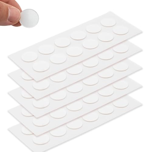 SANTUO Klebepunkte Doppelseitig - 60 Stück Extra Starkes Doppelseitiges Klebeband Transparent Wiederablösbar Hitzebeständig Double Sided Tape Strong for Wall Automobil Elektrogeräte von SANTUO
