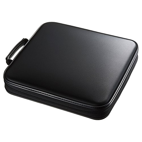 SANWA CD-Tasche mit 160 Kapazität, Große CD-Hüllen, Tragbare DVD-VCD-Aufbewahrungsbox, Tragbare Reißverschlusstasche, EVA-Schützende Blu-ray-Mappe mit Griff, Schwarz SANWA CD-Tasche mit 160 Kapazität, Große CD-Hüllen, Tragbare DVD-VCD-Aufbewahrungsbox, Tragbare Reißverschlusstasche, EVA-Schützende Blu-ray-Mappe mit Griff, Schwarz von SANWA
