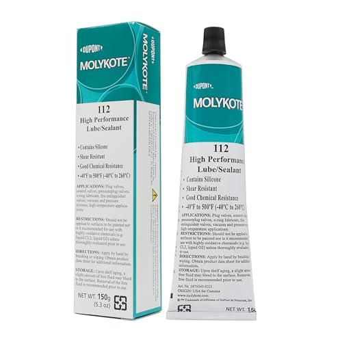 Molykote 112 150g 5.3oz Hochleistungs Schmiermittel/Dichtstoff Schmierfett für Ventilschmierung und Dichtung Hohe Konsistenz Schmelzfestes Silikon Scherfest Translucid Weiß Dow Corning Molykote 112 150g 5.3oz Hochleistungs Schmiermittel/Dichtstoff Schmierfett für Ventilschmierung und Dichtung Hohe Konsistenz Schmelzfestes Silikon Scherfest Translucid Weiß Dow Corning von SANYI