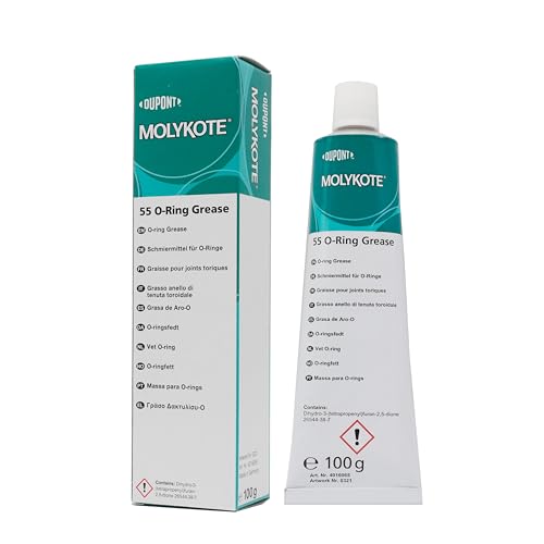 Molykote 55 O-Ring Grease 100g Schmiermittel für Dichtungen von Gummi-O-Ringen, Ventilen, Metall- und Pneumatiksystemen, Luftfahrt, Automobilindustrie. Hitzebeständig, oxidationsbeständig, cremeweiß. Molykote 55 O-Ring Grease 100g Schmiermittel für Dichtungen von Gummi-O-Ringen, Ventilen, Metall- und Pneumatiksystemen, Luftfahrt, Automobilindustrie. Hitzebeständig, oxidationsbeständig, cremeweiß. von SANYI