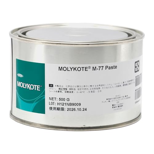 Molykote M-77 Paste Original, Originaldose, 500 g, Schmierfett für Kunststoff und Metall, mittlere Belastung, niedrige Geschwindigkeit, Festfressen verhinderndes Festschmiermittel, Lager, extreme Temp Molykote M-77 Paste Original, Originaldose, 500 g, Schmierfett für Kunststoff und Metall, mittlere Belastung, niedrige Geschwindigkeit, Festfressen verhinderndes Festschmiermittel, Lager, extreme Temp von SANYI