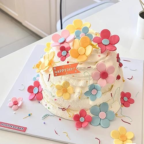 13-teiliges Farbenfrohe 3D-Blumen Kuchen-Deko-Set,Bunte Blume Deko Geburtstagskuchen-Dekorationsset,Farbenfrohes Blumenmotiv Party-Dekoration für Kindergeburtstagskuchen 13-teiliges Farbenfrohe 3D-Blumen Kuchen-Deko-Set,Bunte Blume Deko Geburtstagskuchen-Dekorationsset,Farbenfrohes Blumenmotiv Party-Dekoration für Kindergeburtstagskuchen von SANYUANHE