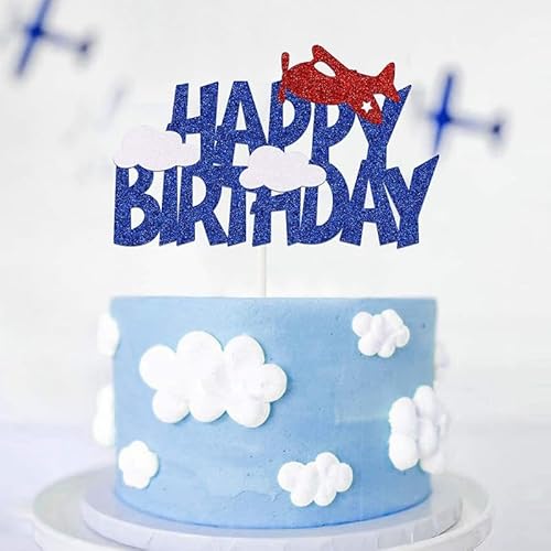 SANYUANHE 25 pcs small airplane cake decoration, cupcake theme party decoration, kids adult birthday cupcake chocolate food gourmet decoration accessories SANYUANHE 25 pcs small airplane cake decoration, cupcake theme party decoration, kids adult birthday cupcake chocolate food gourmet decoration accessories von SANYUANHE
