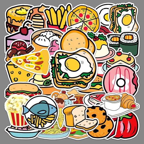 SANYUANHE 50 Stück Burger Kartoffelchips Thema Aufkleber,Kinder Geburtstag Essen Aufkleber, Milch Tee Obst gebratenes Hühnchen Set, leckeres Essen Aufkleber für Party Laptops, Kinder DIY Gepäck, Hand SANYUANHE 50 Stück Burger Kartoffelchips Thema Aufkleber,Kinder Geburtstag Essen Aufkleber, Milch Tee Obst gebratenes Hühnchen Set, leckeres Essen Aufkleber für Party Laptops, Kinder DIY Gepäck, Hand von SANYUANHE