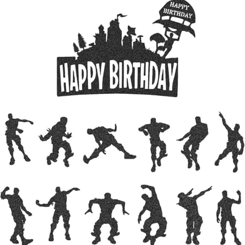 SANYUANHE Games cake decoration, 25 Pcs of happy birthday cake decoration, video game cake decoration, cake decoration themes for kids boys and girls SANYUANHE Games cake decoration, 25 Pcs of happy birthday cake decoration, video game cake decoration, cake decoration themes for kids boys and girls von SANYUANHE