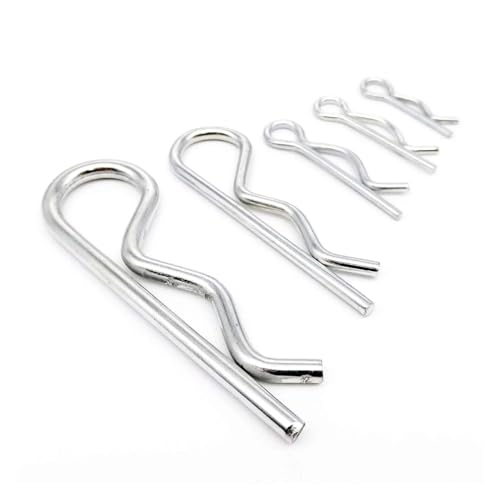 Federsplinte Typ R – M1 bis M7 Stahlwellen-Split-Clip-Klemmen for die Befestigung in Automobilen, Maschinen, Heimwerker- und Industriebereichen(1pc 4x85mm) von SAPIIKEF