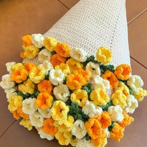 SAQECANU Häkelblumen Rosenstrauß Decke, handgefertigt, DIY handgefertigte Rosendecke, weich und leicht, Rosenstrauß, gestrickte Überwurfdecken, Geschenke SAQECANU Häkelblumen Rosenstrauß Decke, handgefertigt, DIY handgefertigte Rosendecke, weich und leicht, Rosenstrauß, gestrickte Überwurfdecken, Geschenke von SAQECANU