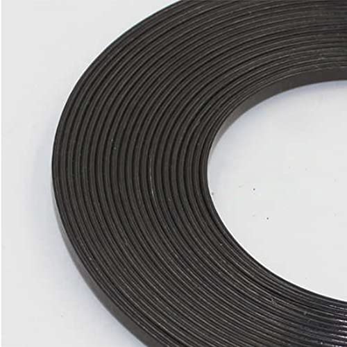 4 m flacher Aluminiumdraht – 5 mm x 1 mm for DIY-Schmuckhandwerk und Modellierung – vielseitig verformbarer Basteldraht(Black) von SASAS