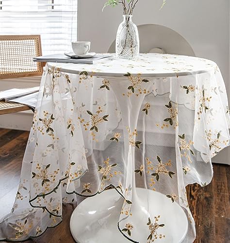SASIGAYA Tischdecken Vintage Boho Weiß Spitze Landhausstil Tischdecke 130×160cm Rechteckige Blumen Tischdecke Durchscheinende Durchbrochene Stickerei Tischuch für Küche Hochzeit Party Dekoration SASIGAYA Tischdecken Vintage Boho Weiß Spitze Landhausstil Tischdecke 130×160cm Rechteckige Blumen Tischdecke Durchscheinende Durchbrochene Stickerei Tischuch für Küche Hochzeit Party Dekoration von SASIGAYA