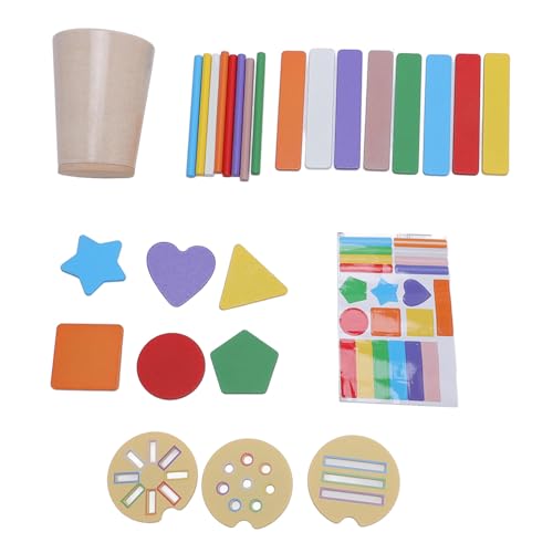SASKATE Holzlern -Farb -Sorting -Cup -Spielzeug, Farbsortierung Vorschule Lernaktivitäten Formen Erkenntnis Sensorisches Matching -Spiel für Kinder SASKATE Holzlern -Farb -Sorting -Cup -Spielzeug, Farbsortierung Vorschule Lernaktivitäten Formen Erkenntnis Sensorisches Matching -Spiel für Kinder von SASKATE