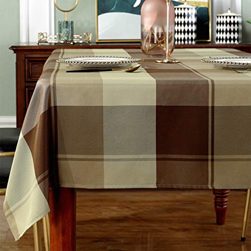 Rechteckige Tischdecke Polyester-Tischdecke im Karierten Stil Spritzwassergeschützt staubdicht knitterfrei schwere Tischdecke für Küche Esstischplatte Rechteckige Tischdecke Polyester-Tischdecke im Karierten Stil Spritzwassergeschützt staubdicht knitterfrei schwere Tischdecke für Küche Esstischplatte von SASTYBALE