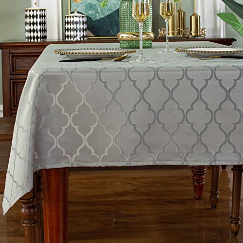 Jacquard-Tischdecke Blumenmuster Polyester-Tischdecke auslaufsicher staubdicht knitterfrei Tischdecke für Küche Esszimmer Tischdekoration von SASTYBALE