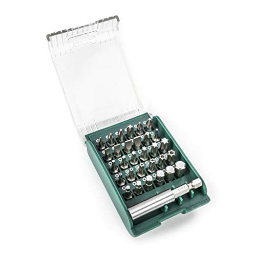 SATA Bit Set mit magnetischem Bit Halter, 31-teilig ST09332SJ (31 Satz Torx Schlitz Pozi Schraubendreher Bits Sortiment Schraubendreherbit) Antrieb: 1/4 '/Material: Chrome-Vadium (Cr-V) SATA Bit Set mit magnetischem Bit Halter, 31-teilig ST09332SJ (31 Satz Torx Schlitz Pozi Schraubendreher Bits Sortiment Schraubendreherbit) Antrieb: 1/4 '/Material: Chrome-Vadium (Cr-V) von SATA