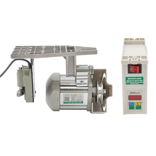 Energiesparender Nähmaschinenmotor Bürstenloser für Nähmaschinen und mechanische Geräte geeignet Silber 500-3500rpm 750W Energiesparender Nähmaschinenmotor Bürstenloser für Nähmaschinen und mechanische Geräte geeignet Silber 500-3500rpm 750W von SAUADY