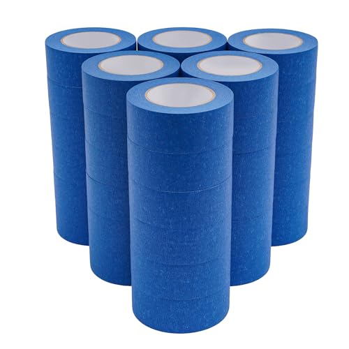 SAUADY Maler-Klebeband Maler-Bänder Maler-Abdeckband für Wände für glatte oder leicht strukturierte Wände Blau 4.5CM 55M 36PCS von SAUADY