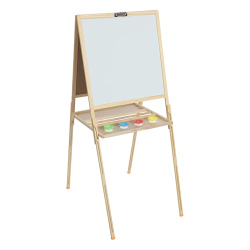 Verstellbare Stehende Kunst-Staffelei Staffelei für Kunstaktivitäten im Klassenzimmer Holzfarbe Einstellbare Höhe: 90-155cm von SAUADY