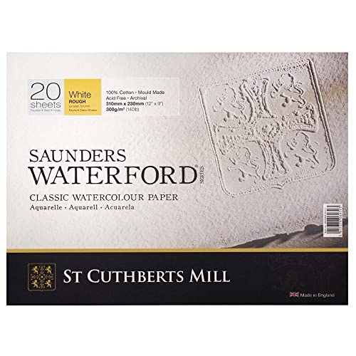 SAUNDERS WATERFORD SERIES T46630001011C Saunders Waterford Aquarellpapier, weiß, 23x31 von SAUNDERS WATER FORD SERIES