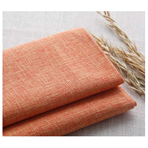 SAVAAL Gestepptes Leder Leinenoptik Plain Curtain Cushion Sofa Polsterstoff Material ， by The Meter Verkauft ， 148 cm Breit （mehrere Farben）(Color:13#) von SAVAAL