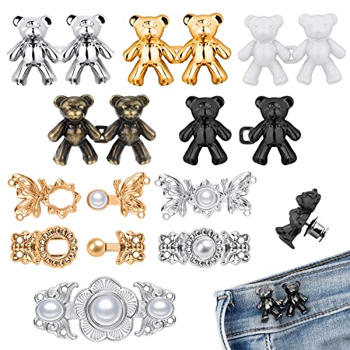 10 Paar Bären Jeans Knopf Zum Enger Machen, Verstellbar Taillenschnallen Abnehmbar Hosen Taillenstraffer für Kleider Hosen Jeans Ärmel zu Groß 10 Paar Bären Jeans Knopf Zum Enger Machen, Verstellbar Taillenschnallen Abnehmbar Hosen Taillenstraffer für Kleider Hosen Jeans Ärmel zu Groß von SAVITA