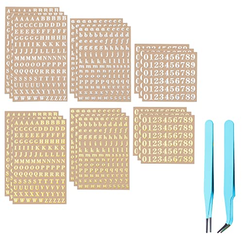 18 Bögen Winzige Buchstaben Aufkleber, Buchstaben-Aufkleber Kleine selbstklebende Glitzer-Alphabet-Nummern-Aufkleber mit 2 lila Pinzetten Metallic-Buchstaben-Aufklebern für Sammelalben, Fotos 18 Bögen Winzige Buchstaben Aufkleber, Buchstaben-Aufkleber Kleine selbstklebende Glitzer-Alphabet-Nummern-Aufkleber mit 2 lila Pinzetten Metallic-Buchstaben-Aufklebern für Sammelalben, Fotos von SAVITA